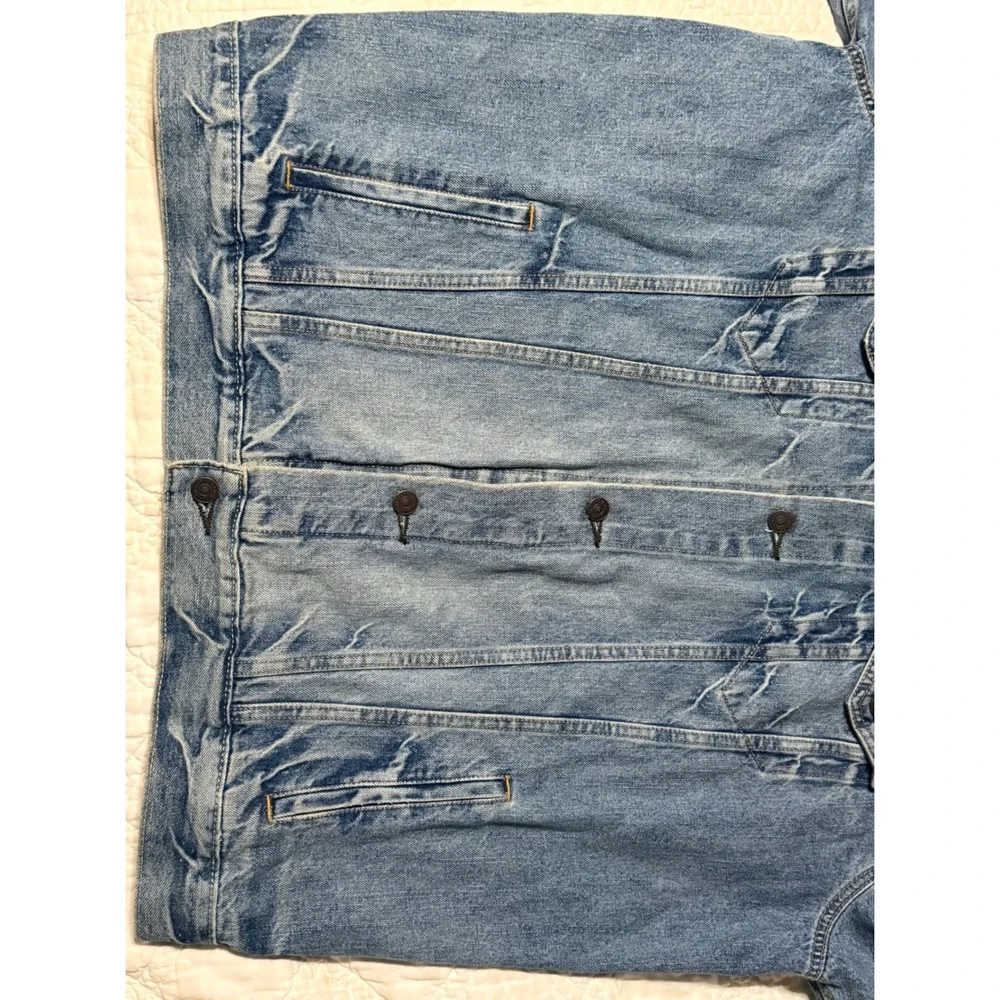 Levi's Trucker Jacket Mens 3XL Blue Light Wash Denim 72334 Button Front